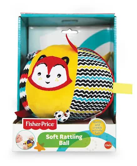 Fisher Price Soft Rattling Ball Click Clack Sounds