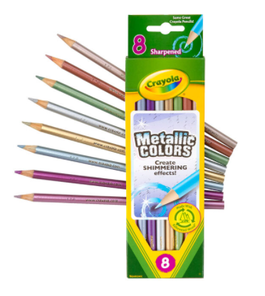 8 ct. Metallic Colored Pencils