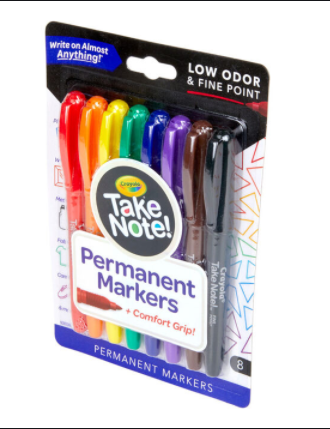 8 ct. Take Note! Permanent Markers