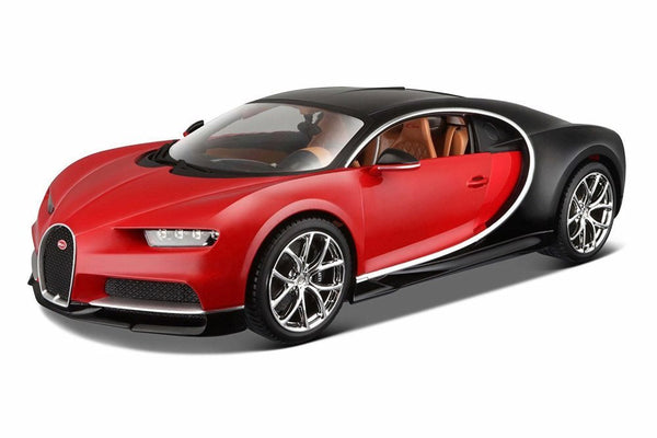 Bburago Bugatti Chiron 1:18 Scale Model Car 18-11040 - Red and Black