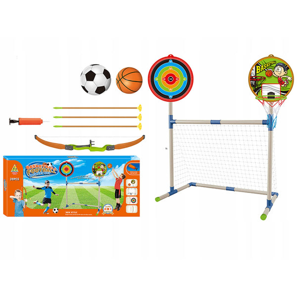 Basketball, Football and Archery Set Indoors and Outdoors