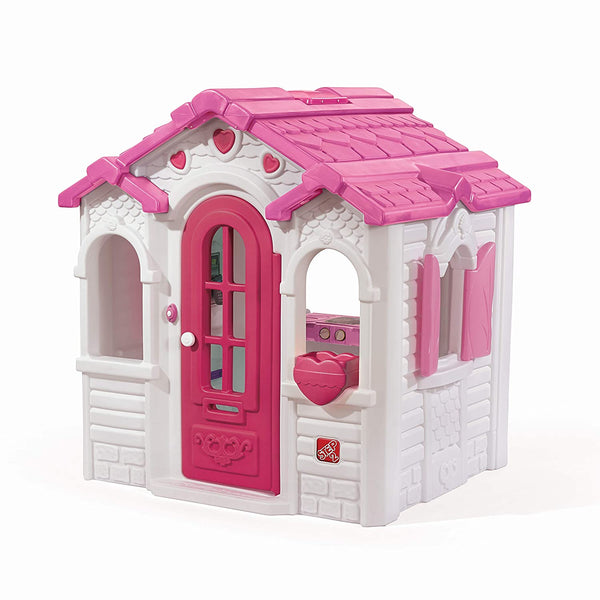 Step2 Sweetheart Playhouse - Pink White ,Princess Castle Playhouse for kids, outdoor
