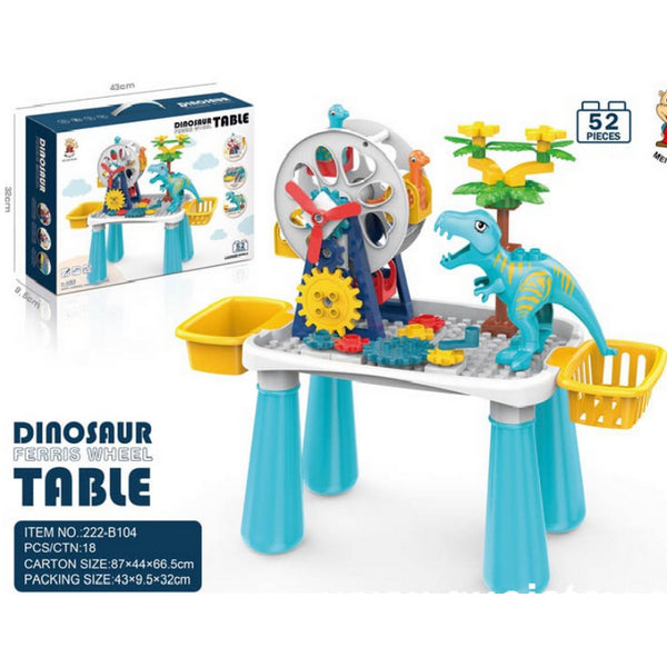 children educational Large Particle dinosaur ferris wheel 3D Plastic construction toys building blocks