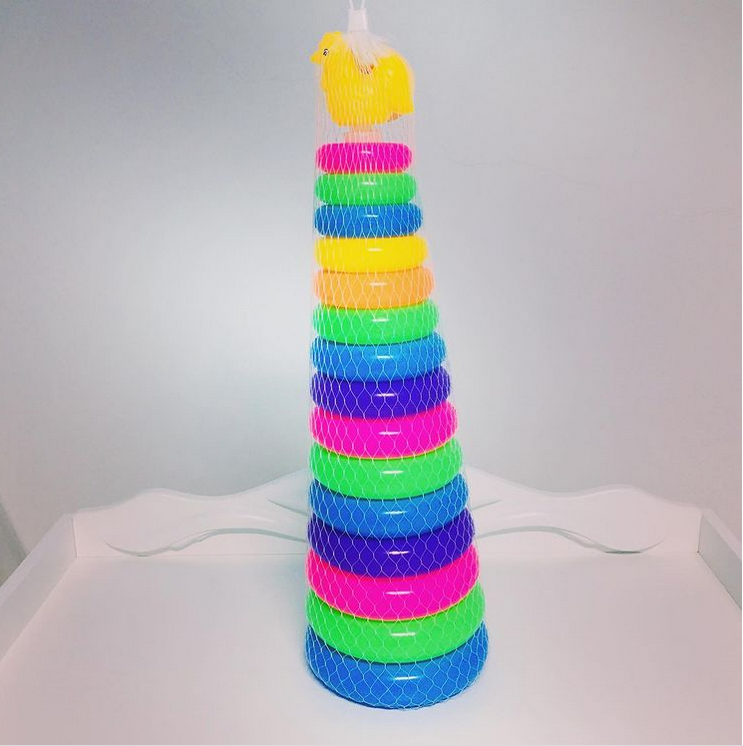 Junior Duck Stacking Multicolor 15 Rings – Bait AL Tarfeeh