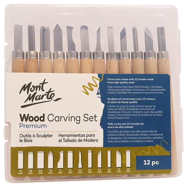 Wood Carving Set 12Pcs