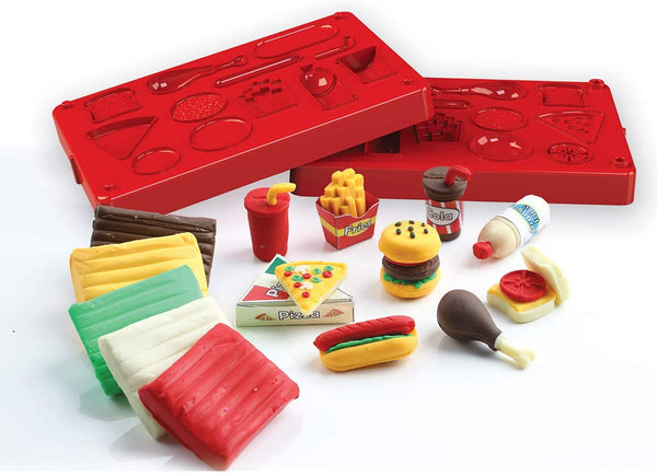 Amav Eraser Studio Fast Food Make Your Own Fast Food Erasers Clay Craft Kit - Multicolour