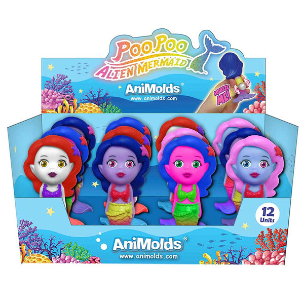 Animolds Poopoo Mermaid Keychain - Assorted colors
