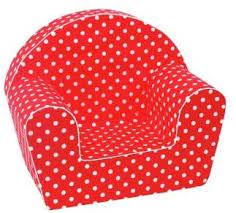 Arm Chair - Red with White Spots