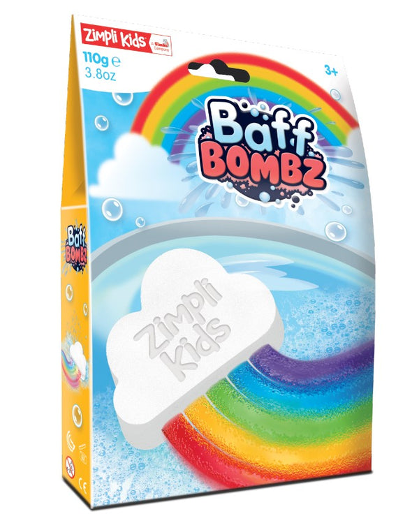 Baff Bomb White Cloud Rainbow Effect