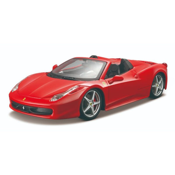 Bburago 1:24 Ferrari R & P Without stand 458 Spider Car - Red