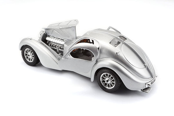 Bburago Die-cast Bugatti Atlantic Car 1:24 Scale Model - Silver