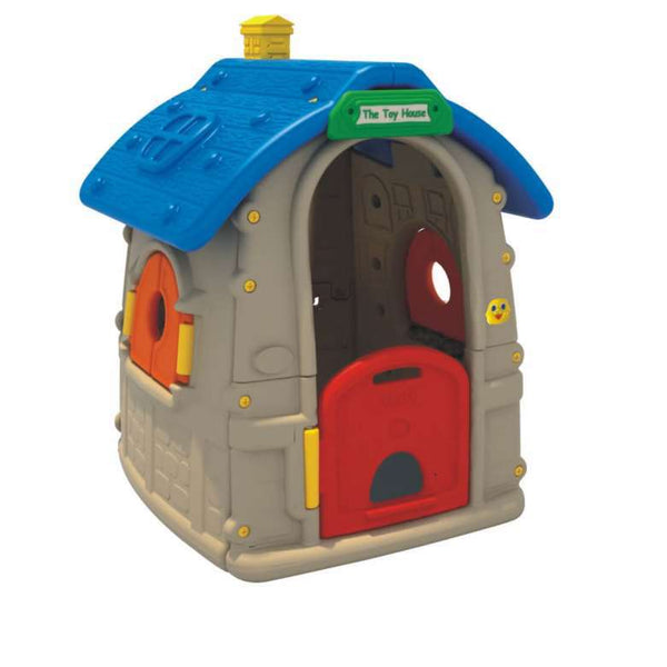 Children Plastic Playhouse Blue and gray