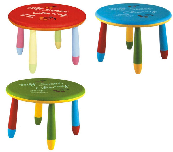 طاولة مدورة صغيرة للأطفال من البلاستيك