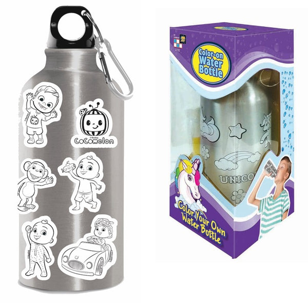 Cocomelon Color Your Own Water Bottle