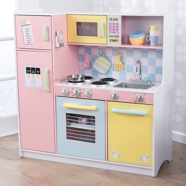 Colorful wooden big Kitchen for kids