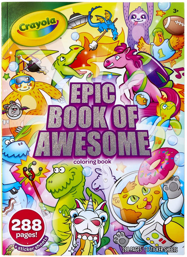 Crayola - 288-Page Coloring Book, Epic Adventure