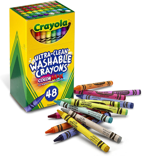 كرايولا - 48 قلمًا فائقة النقاء قابلة للغسل أقلام تلوين - الحجم العادي