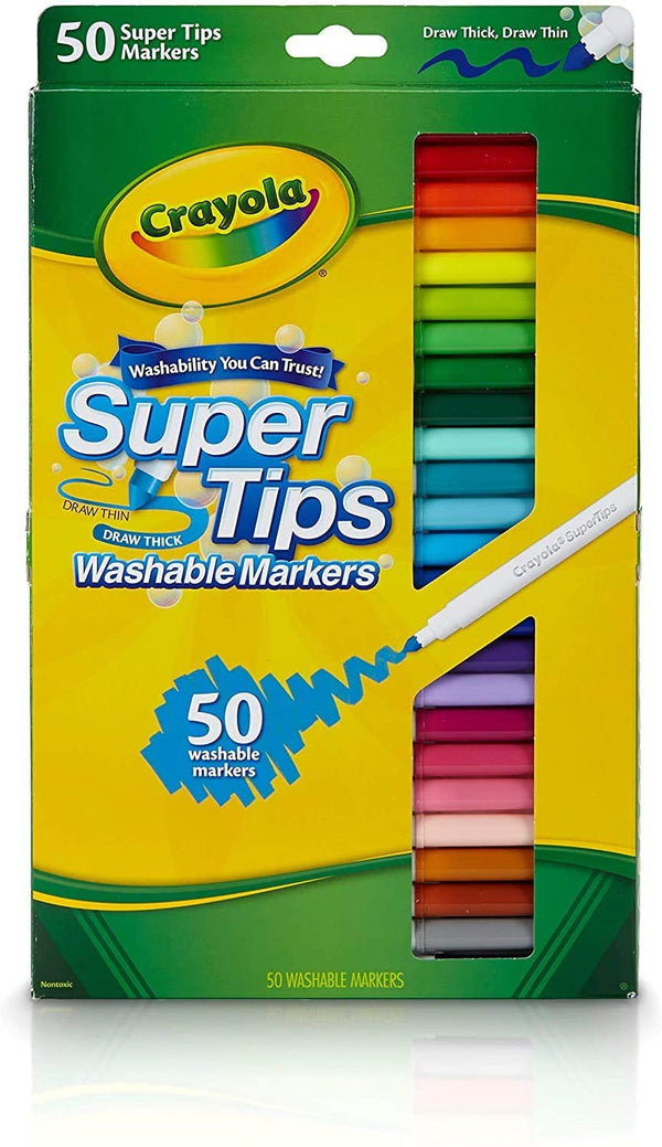 كرايولا - 50 قلم علامات تحديد سوبر قابلة للغسل