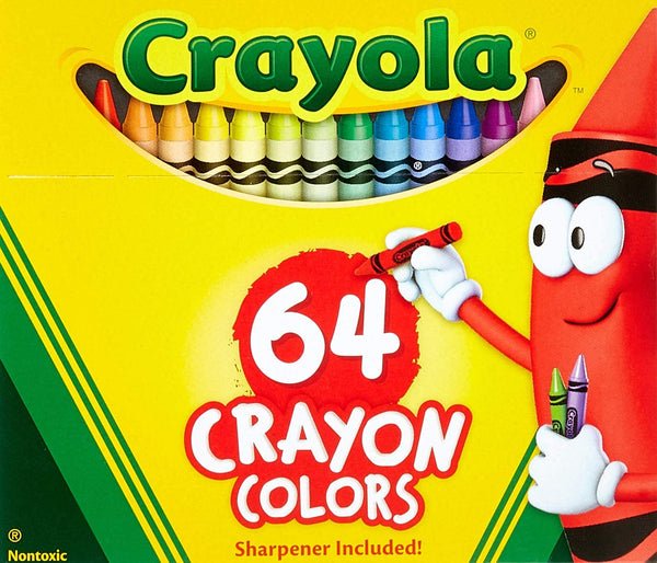 Crayola - 64 pen. Crayons - Non-Peggable