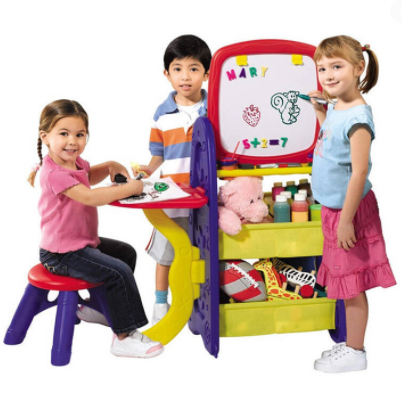 Crayola Double-sided easel with a 6-in-1 creativity center board