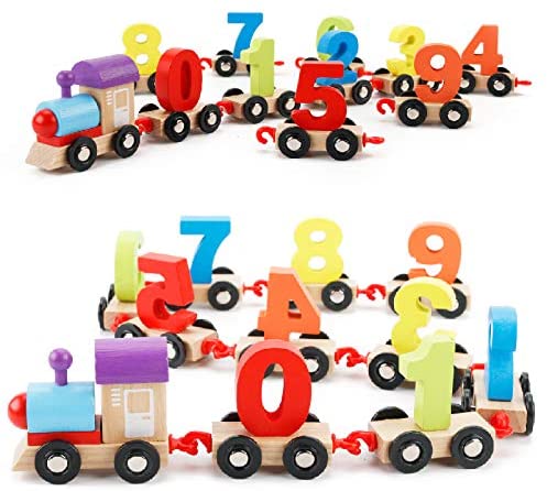 Digital Train with numbers wooden toy