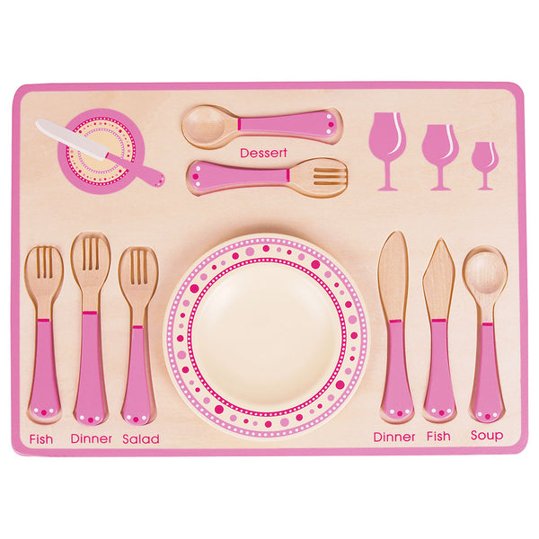Dinner Place Setting - Pink