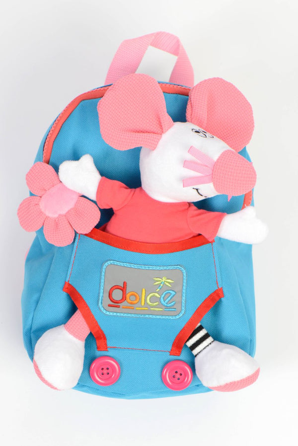 Dolce Toys Mouse Back Pack With Neck Support