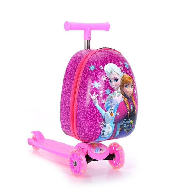 elsa and anna scooter Luggage suitcase
