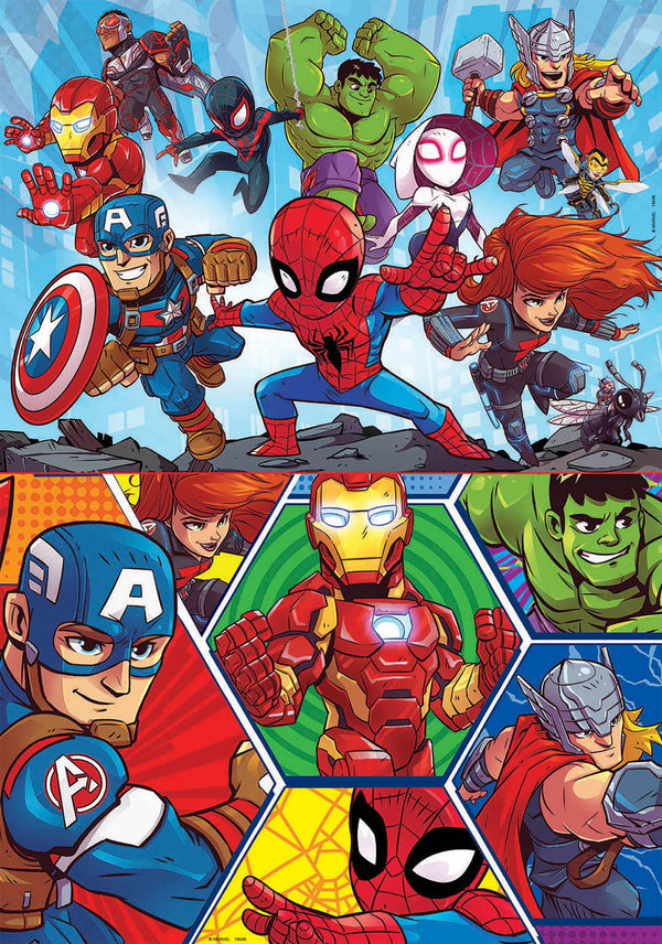 Educa Puzzles - 2X20 Marvel Super Heroe Adventures - Suitable for 3 years and above