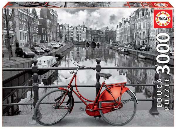 Educa Puzzles - 3000 Amsterdam - Coloured Black & White - Suitable for 3 years and above