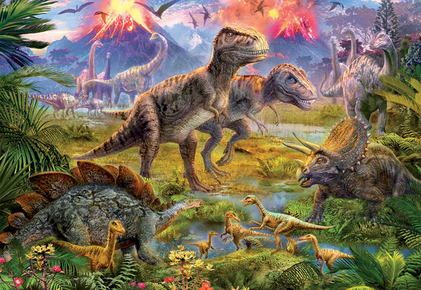 Educa Puzzles - 500 Dinosaur Gathering - Suitable for 3 years and above