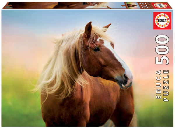 Educa Puzzles - 500 Horse At Sunrise - Suitable for 3 years and above