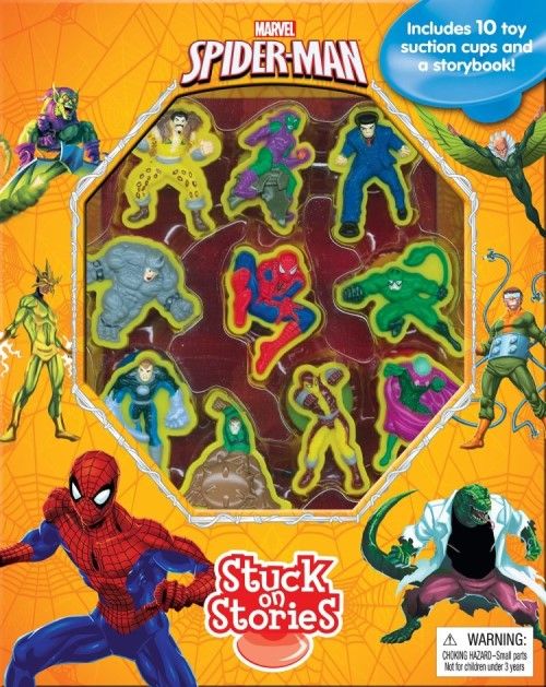 Phidal Marvel's Spider-Man Activity Book Stuck on Stories - Multicolour