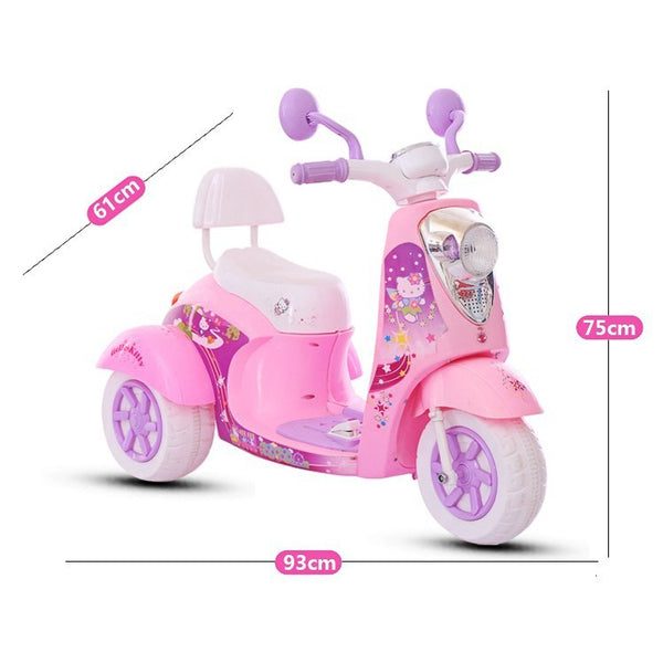 Electric Motor Bike For Girls in Pink Color