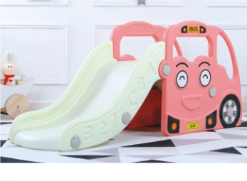 GOLD Baby Pink Car shaped Baby swing and slide Outdoor playground