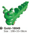 GOLD Green Outdoor playground - Caterpiller Car toy 5 seats