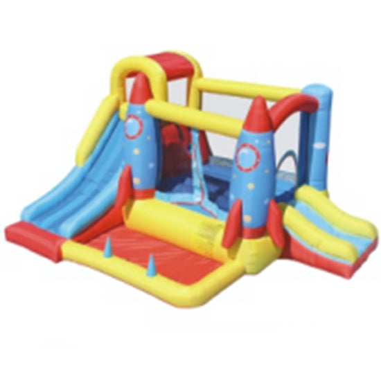Pool Inflatable Ridables Rocket GOLD Inflatable Rocket Outdoor Bounce Hut and Water Pool β Bait AL Tarfeeh