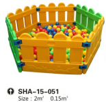 Gold Kids Ball Pit with Plastic Fence