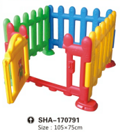 Gold Multicolored plastic fence for kids indoor and Outdoor Playground