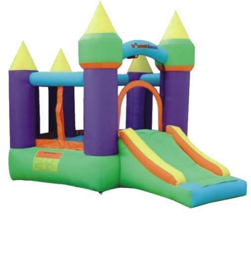 Gold Outdoor Bouncy Castle with Pool