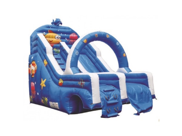 GOLD Outdoor Inflatable Blue Two High Water Slides