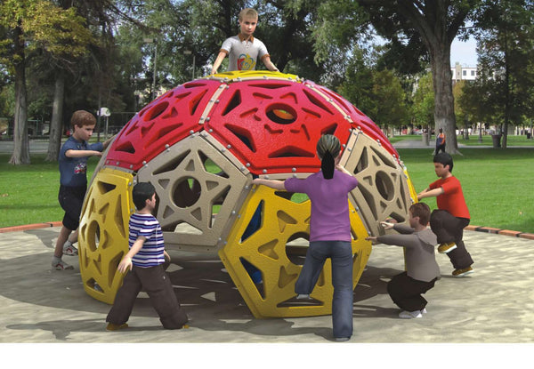 Gold Outdoor Playground-Dome Small Plastic Climber Toy
