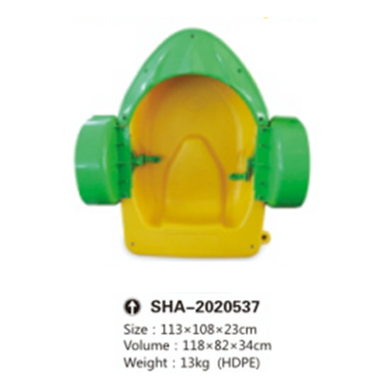 Outdoor Water Pool Hand Paddle Boat -Thick Green Head