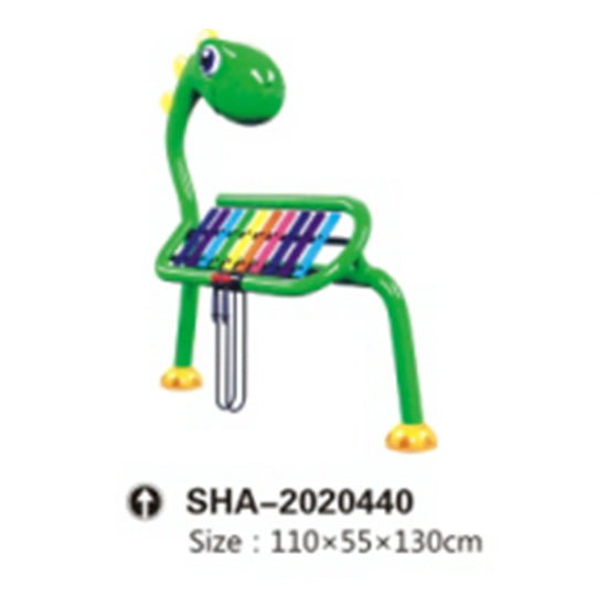 GOLD Playground Musical Instrument- Green Dino Xylophone for kids Percussion Instrument.