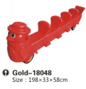 GOLD Red Outdoor playground - Chicken Car toy 5 seats