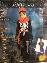 Halloween Skeleton Costume With Hood
