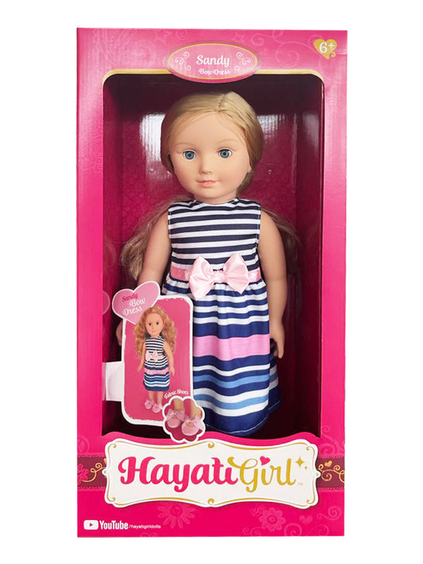 Hayati Girl Doll Sand Bow Dress 18 Inch