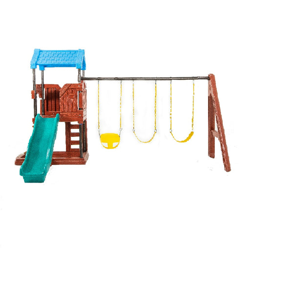 High Quality Plastic Children's Outdoor Playground with Slides and swings