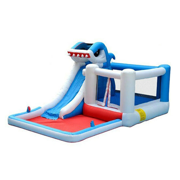Inflatable Bouncer Slide Pool Shark Design for Kids