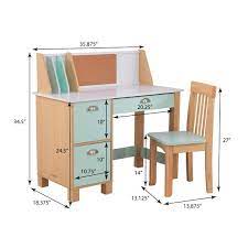 Kidkraft Study Desk with Chair - Mint